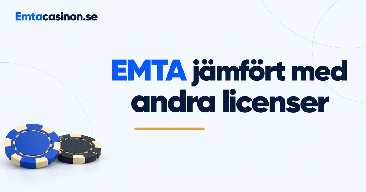 EMTA jämfört med andra spellicenser
